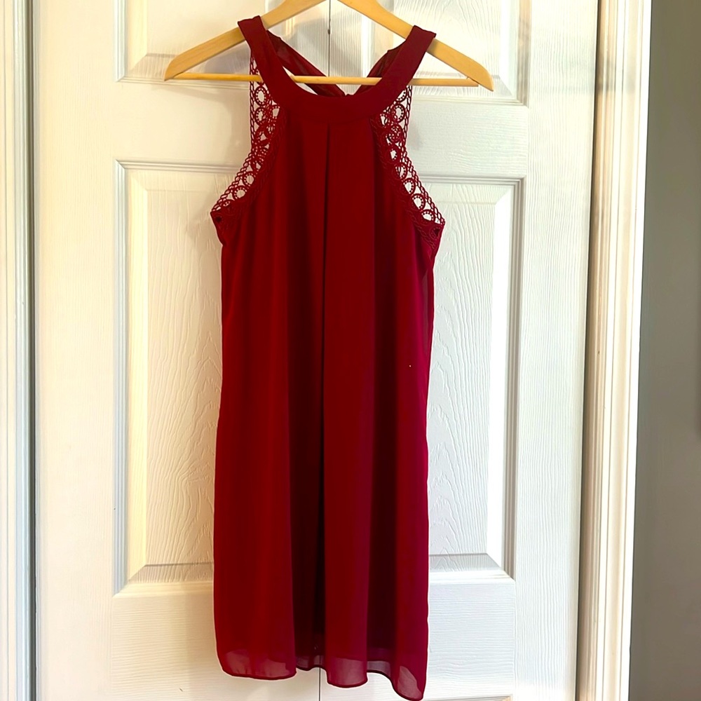 Tie Neck Swing Dress